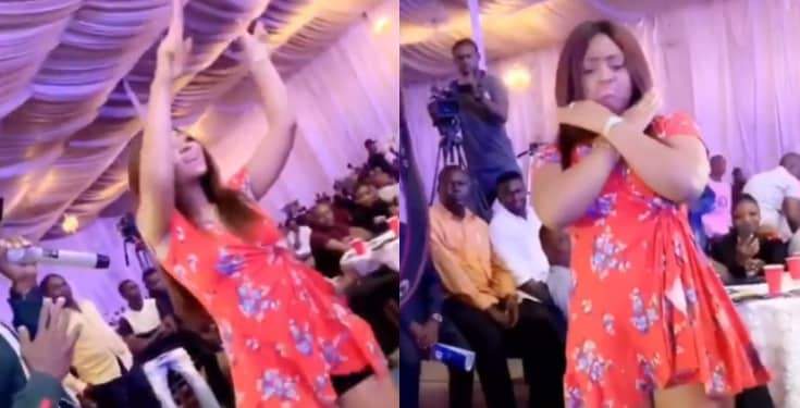 Watch As Regina Daniels Flaunts Baby Bump While Dancing