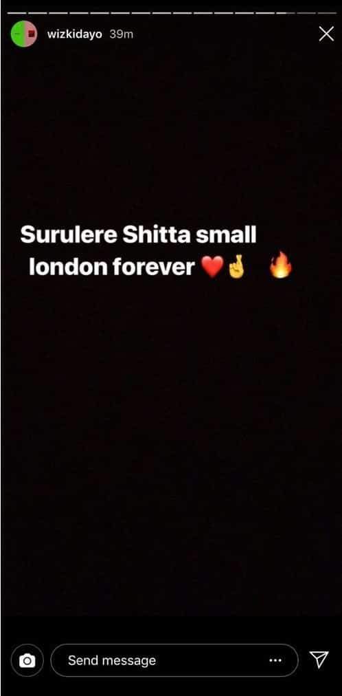 Wizkid reacts after his fans beat up Shoki Shitta