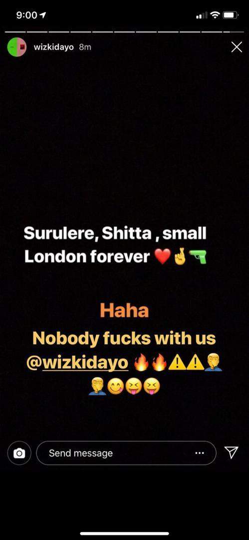 Wizkid reacts after his fans beat up Shoki Shitta