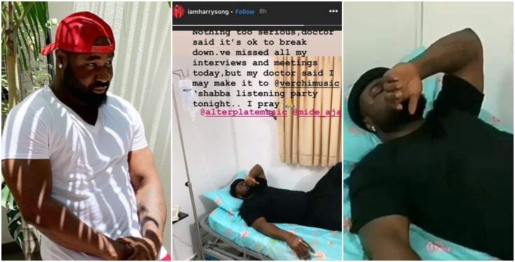 Harrysong Hospitalized After Food Poisoning In Ghana (Video)