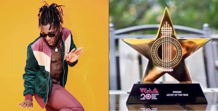 Burna Boy Wins African Artiste Of The Year At VGMA 2019 (Full List Of Winners)