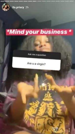 Iyabo Ojo's daughter, Priscilla speaks on her virginity status