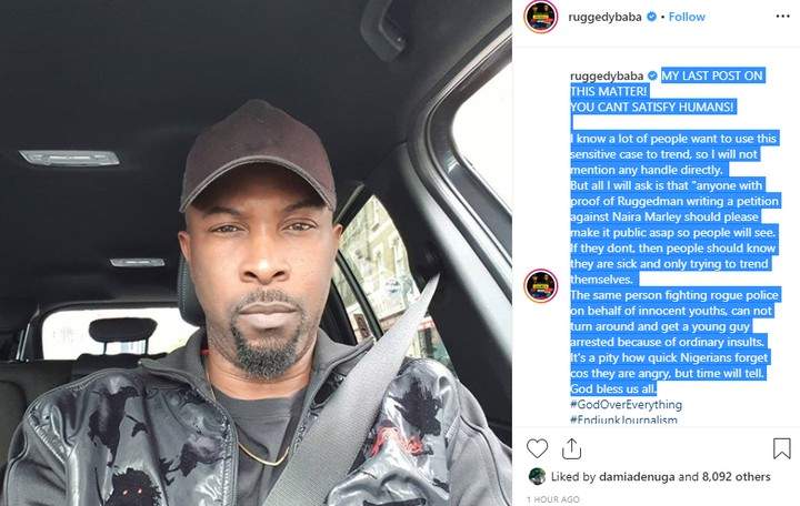Ruggedman reacts as Kemi Olunloyo accuses him of snitching on Naira Marley