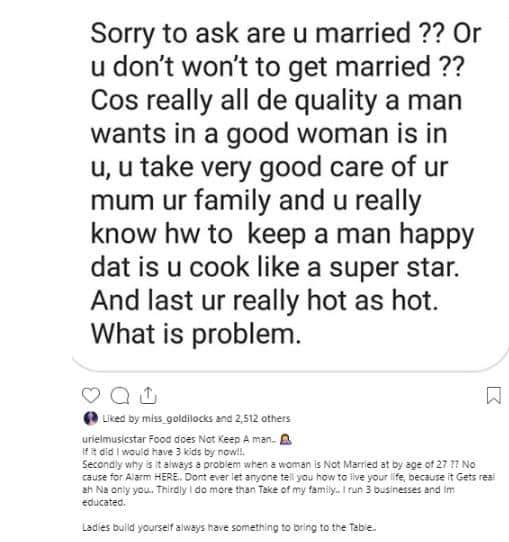 Reality star, Uriel Oputa advises women to build themselves