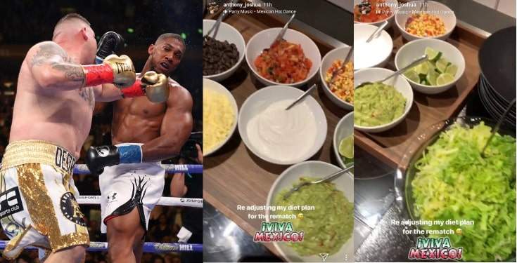 Anthony Joshua reveals new diet plan for his rematch with Andy Ruiz Jr