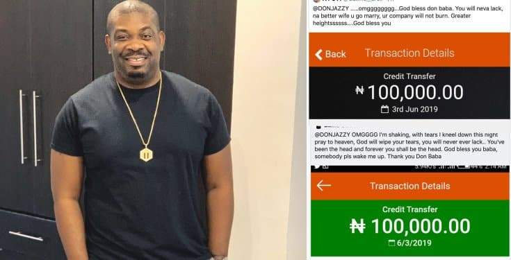 Don Jazzy gives away over N500k on Twitter to his fans