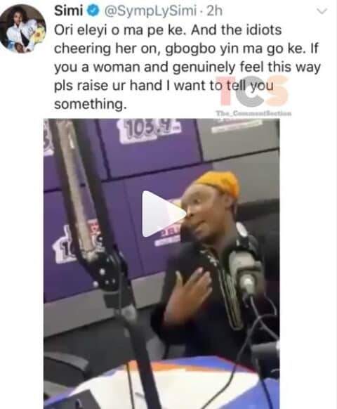 'If your husband finish cheating, give him good food' - Life Coach says, Simi reacts