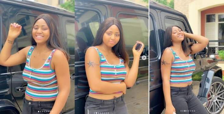 Regina Daniels Displays Her Newly Tattooed Body (photos)