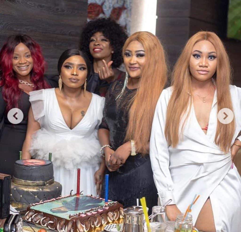 Halima Abubakar in tears as Ruggedman organizes birthday bash for her (Photos)