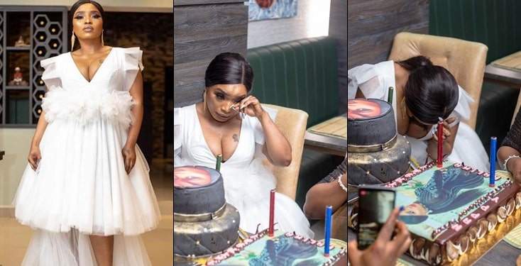 Halima Abubakar in tears as Ruggedman organizes birthday bash for her (Photos)