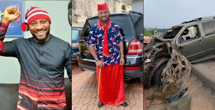 Actor Yul Edochie gives his life to Christ, after surviving a ghastly auto crash
