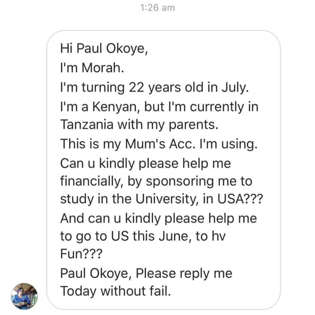Paul Okoye shares screenshots of death threats he received from a Kenyan woman