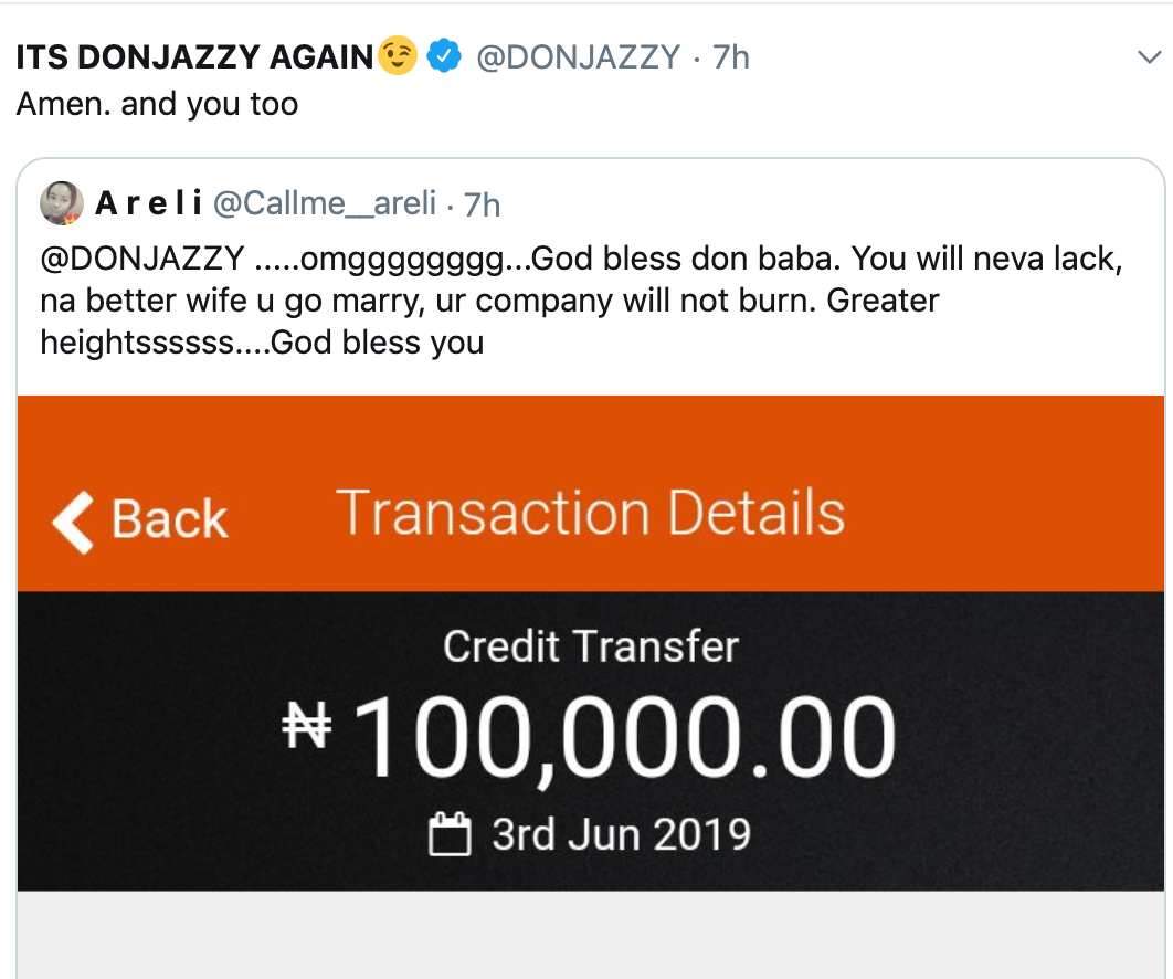Don Jazzy gives away over N500k on Twitter to his fans