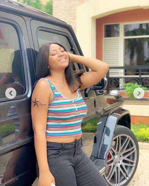 Regina Daniels Displays Her Newly Tattooed Body (photos)