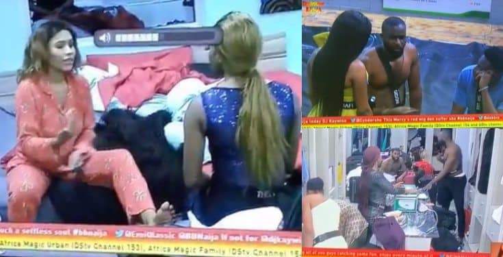 BBNaija: Mercy and Gedoni fight after he recorded a drunk Diane (video)