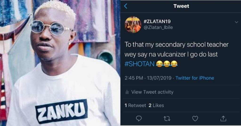 Zlatan Calls Out Secondary School Teacher Who Said He Will End Up A Vulcanizer