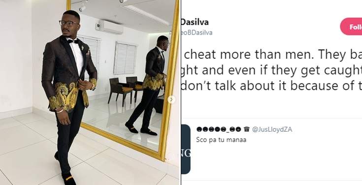 'Women cheat more than men, but they are barely get caught' - BBNaija's Leo DaSilva