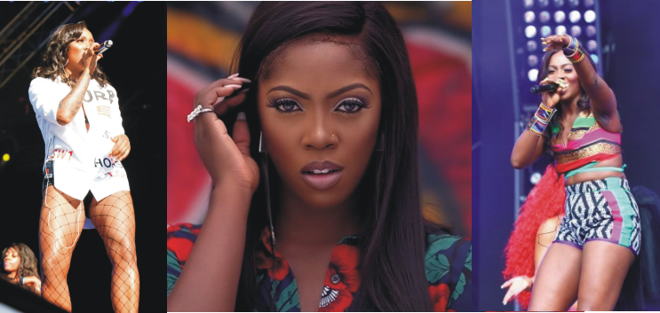 Tiwa Savage Embarrassed as She Suffered Technical Problem on Stage