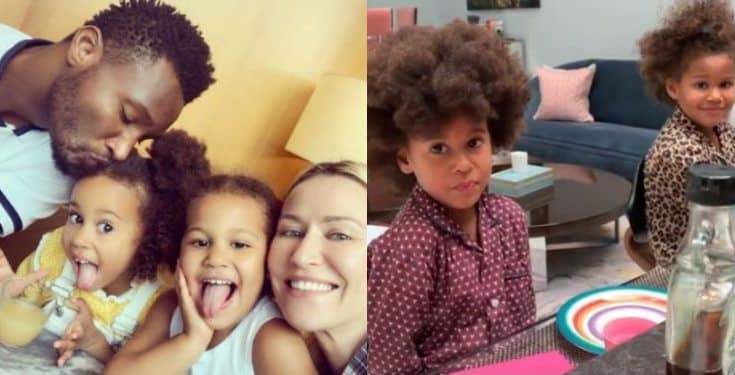 Mikel Obi's girlfriend replies a follower who accused her of telling her kids to ask their dad to marry her