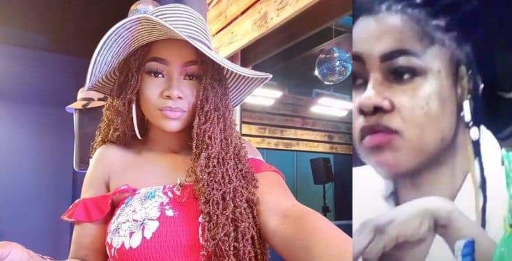 BBNaija 2019: Tacha's burnt face and Knuckles sets Internet Agog (video)