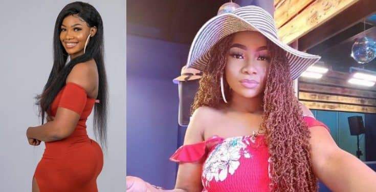 BBNaija: Tacha's billboard gets destroyed in Imo State (video)