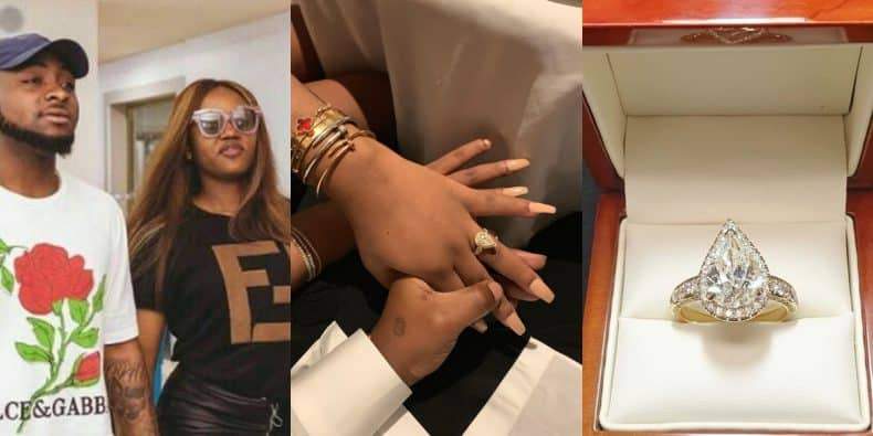 All you need to know about Davido's customised engagement ring for Chioma