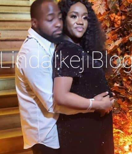 Davido's fiancée, Chioma flaunts baby bump after engagement (Photos)