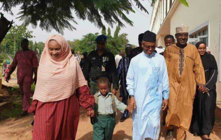 Governor El-Rufai enrolls his son in a public school in Kaduna (Photos)