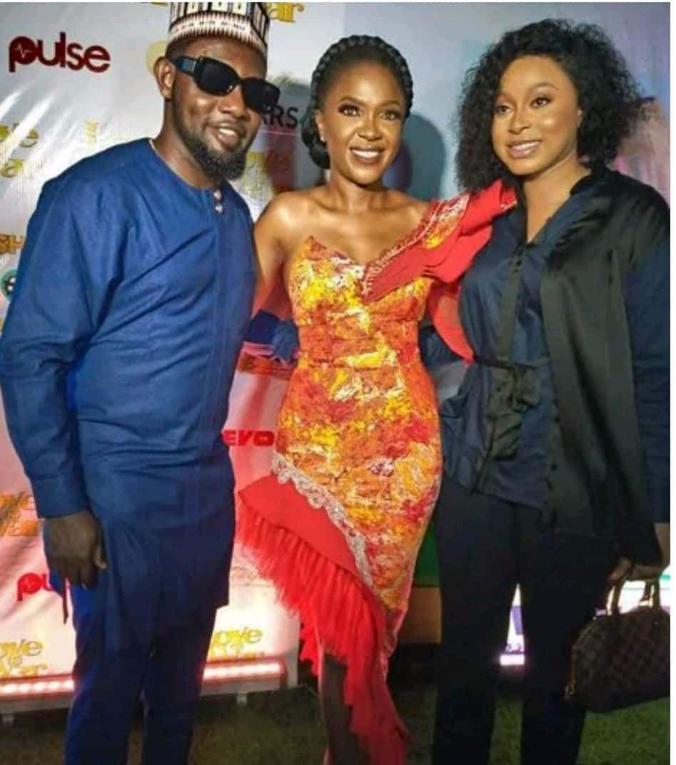 Funke Akindele, Toke Makinwa and others turn up in style for the premiere of Omoni Oboli's movie 'Love is war.'
