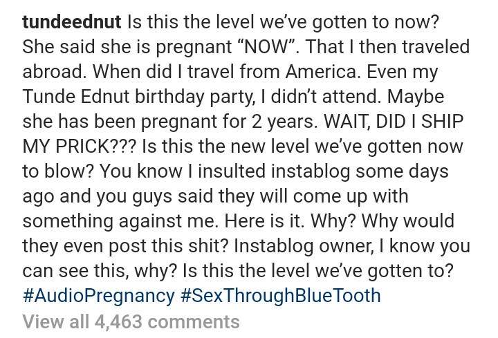 Woman Calls Out Tunde Ednut For Raping And Impregnating Her 4
