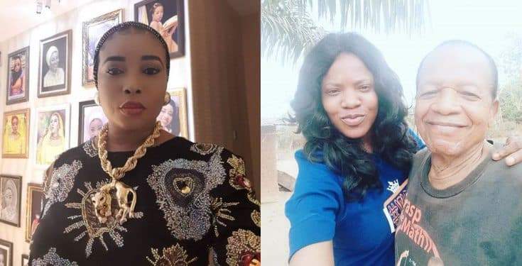 Your father denied you before he died - Lizzy Anjorin continues dragging Toyin Abraham (video)
