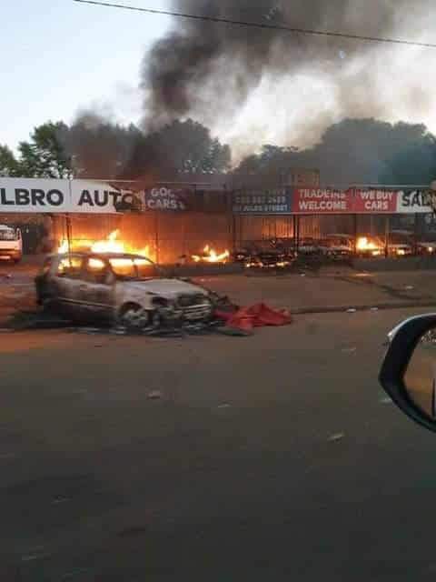 Xenophobia: 'My heart broke as I helplessly watched everything perishing into flames' - Nigerian car dealership owner laments