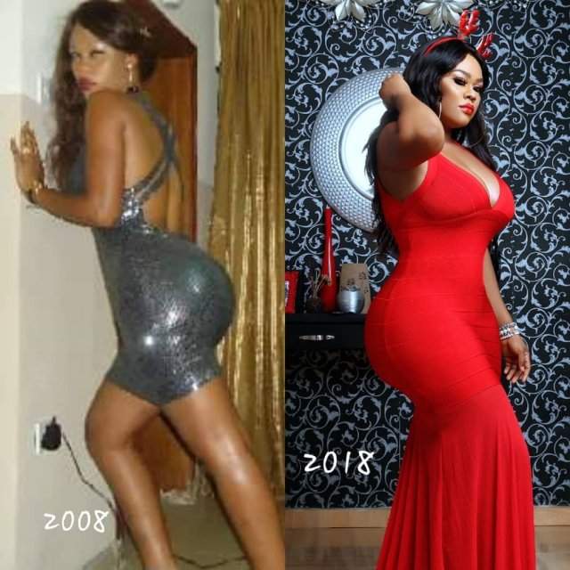 'And Dey Said We Did Yansh Surgery' Daniella Okeke Says, Joins #10yearschallenge By Showing Off Her Backside