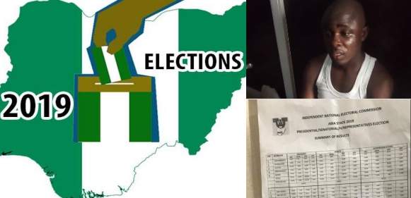 Man caught with ready-made election result sheet in Umuahia, Abia state