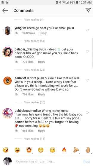 Davido, Don Jazzy, & other angry Nigerians storm Jarrel Miller's IG page to drag him for pushing Anthony Joshua