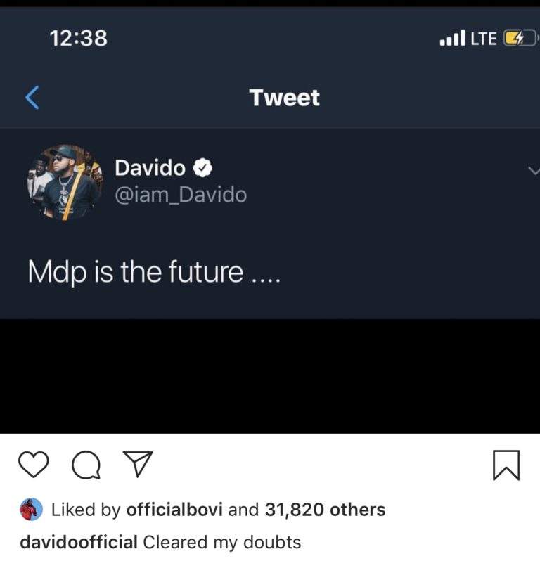 Fans call Davido a hypocrite for renouncing PDP and setting sights on Banky W's party (Screenshots)