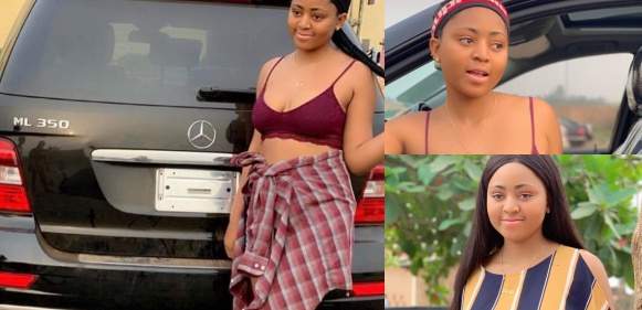 Regina Daniels acquires Mercedes Benz SUV worth millions of naira