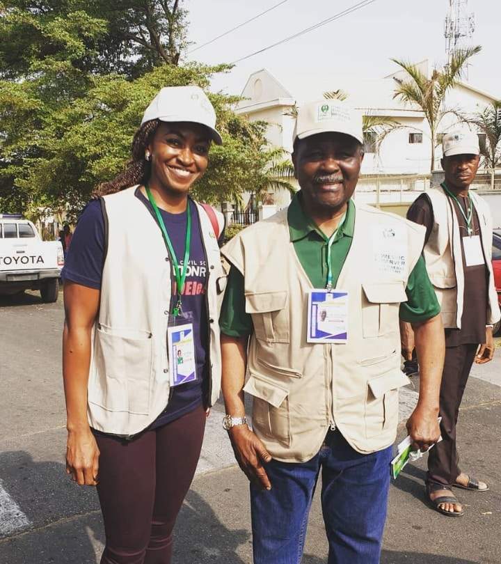 Checkout Nigerian celebrities spotted at various polling units (Photos)