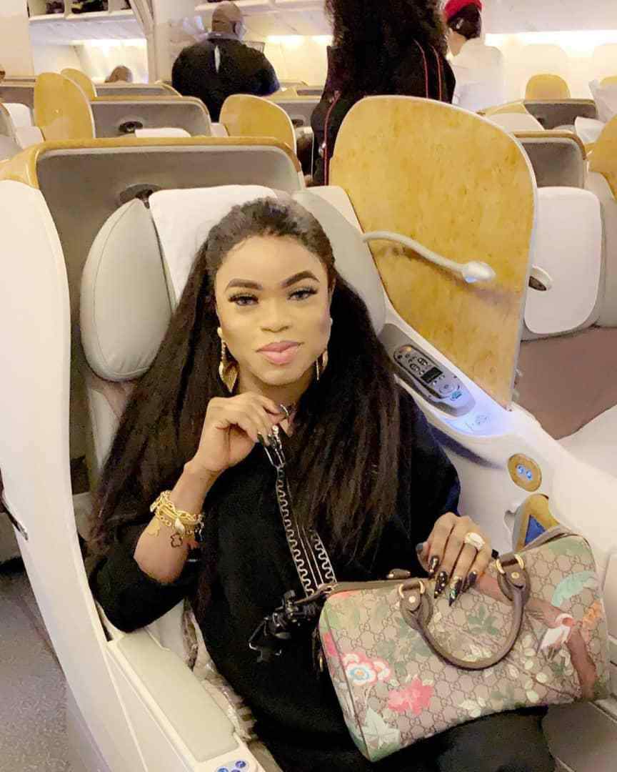Bobrisky jets off to Dubai on vacation, wishes Nigeria a peaceful election