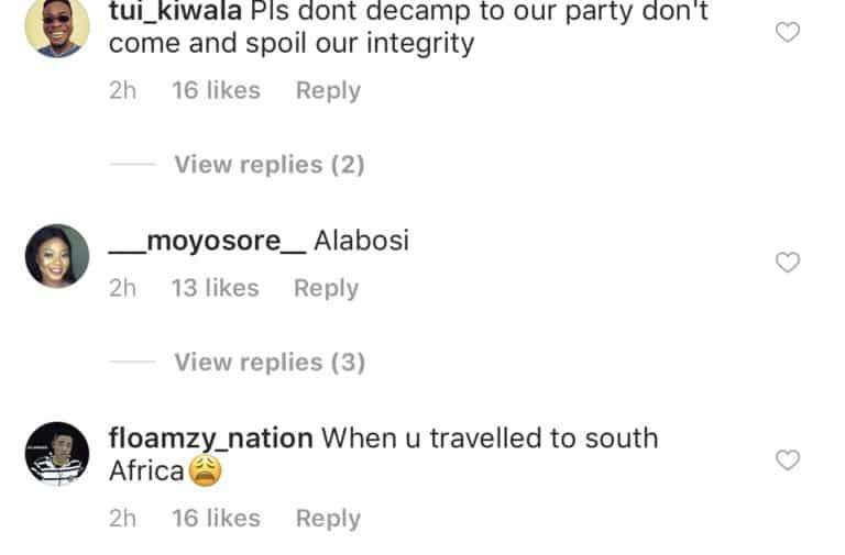 Fans call Davido a hypocrite for renouncing PDP and setting sights on Banky W's party (Screenshots)