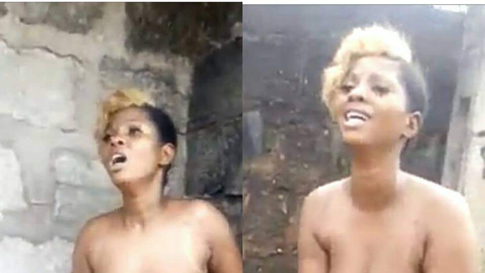 Slay queen stripped and tortured after phone theft accusation (Photos)