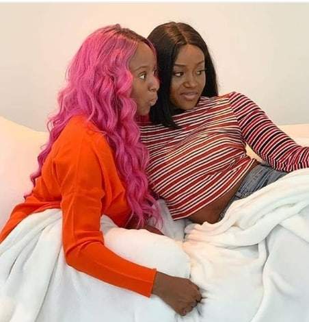Kemi Oluloyo reacts to DJ Cuppy and Chioma in bed