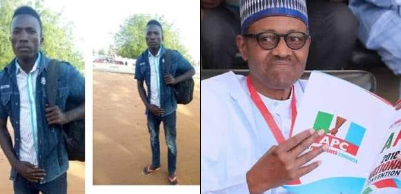 25-Year-Old Man Begins Trekking From Kebbi To Abuja To Celebrate President Buhari's Re-Election