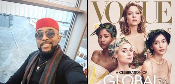'Breaking news: My wife is on the cover of Vogue magazine' Banky W Gushes over Wife as she lands first Vogue Magazine cover (Photos)