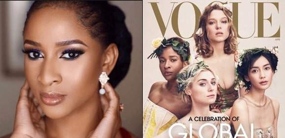 Adesua Etomi Can't Walk Down The Street In Lagos Without Getting Mobbed -Vogue Writes About The Actress