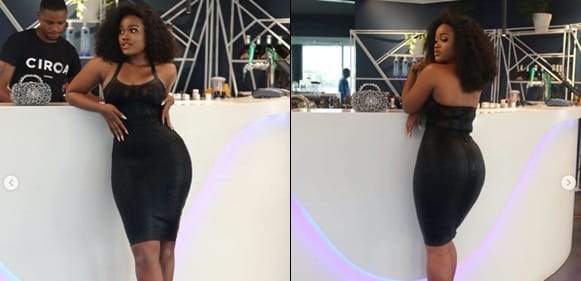 BBNaija's Cee-C Flaunts Hourglass Shape In Sexy Black Dress (Photos)