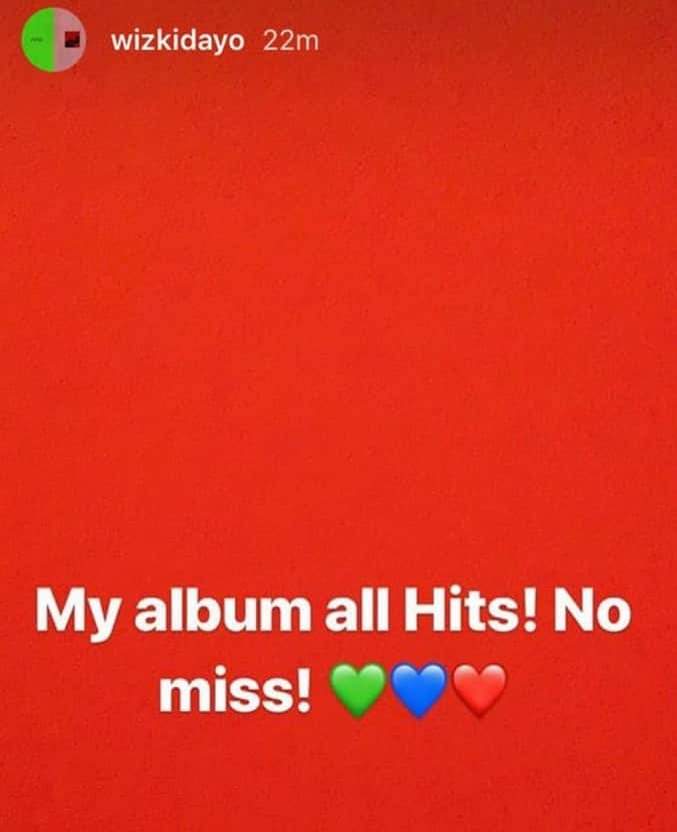 Wizkid set to release new album says it might some feeling