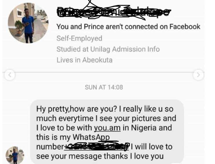 Afia Schwarzenegger releases messages she received from male Nigerian prostitutes