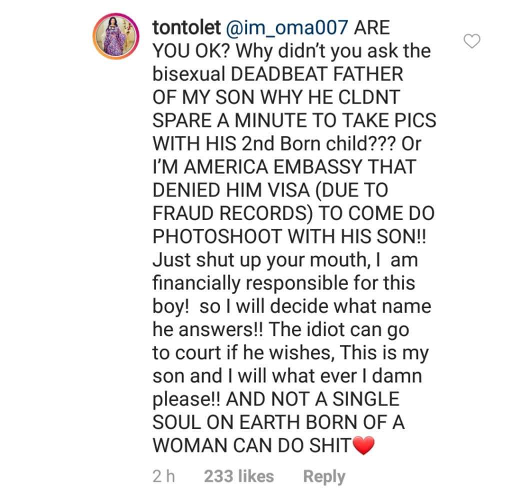 Tonto Dikeh reveals real reasons for changing her son's name