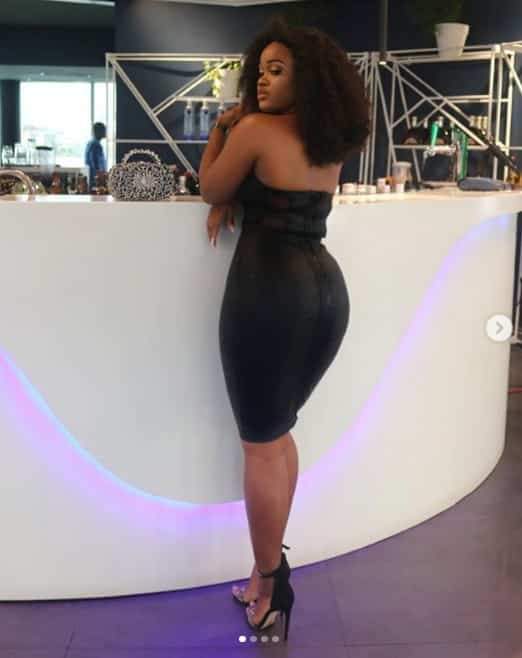 BBNaija's Cee-C Flaunts Hourglass Shape In Sexy Black Dress (Photos)